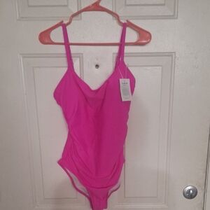 Vibrant Pink  One Piece Swimsuit
